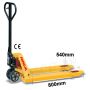 Palletwagen 2500 kg 800mm L / wielen-rubber/dubbel poly thumbnail